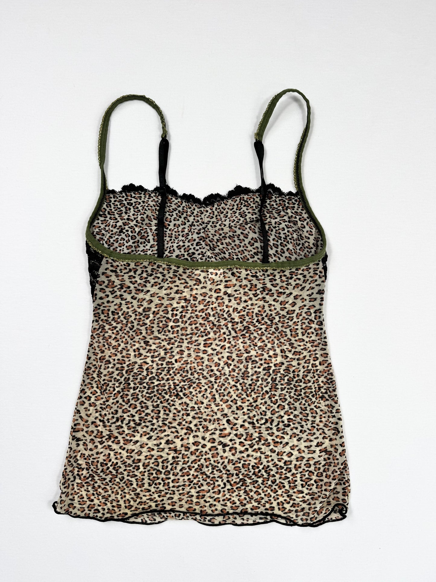 Leopard Black Lace Cami ♡ S
