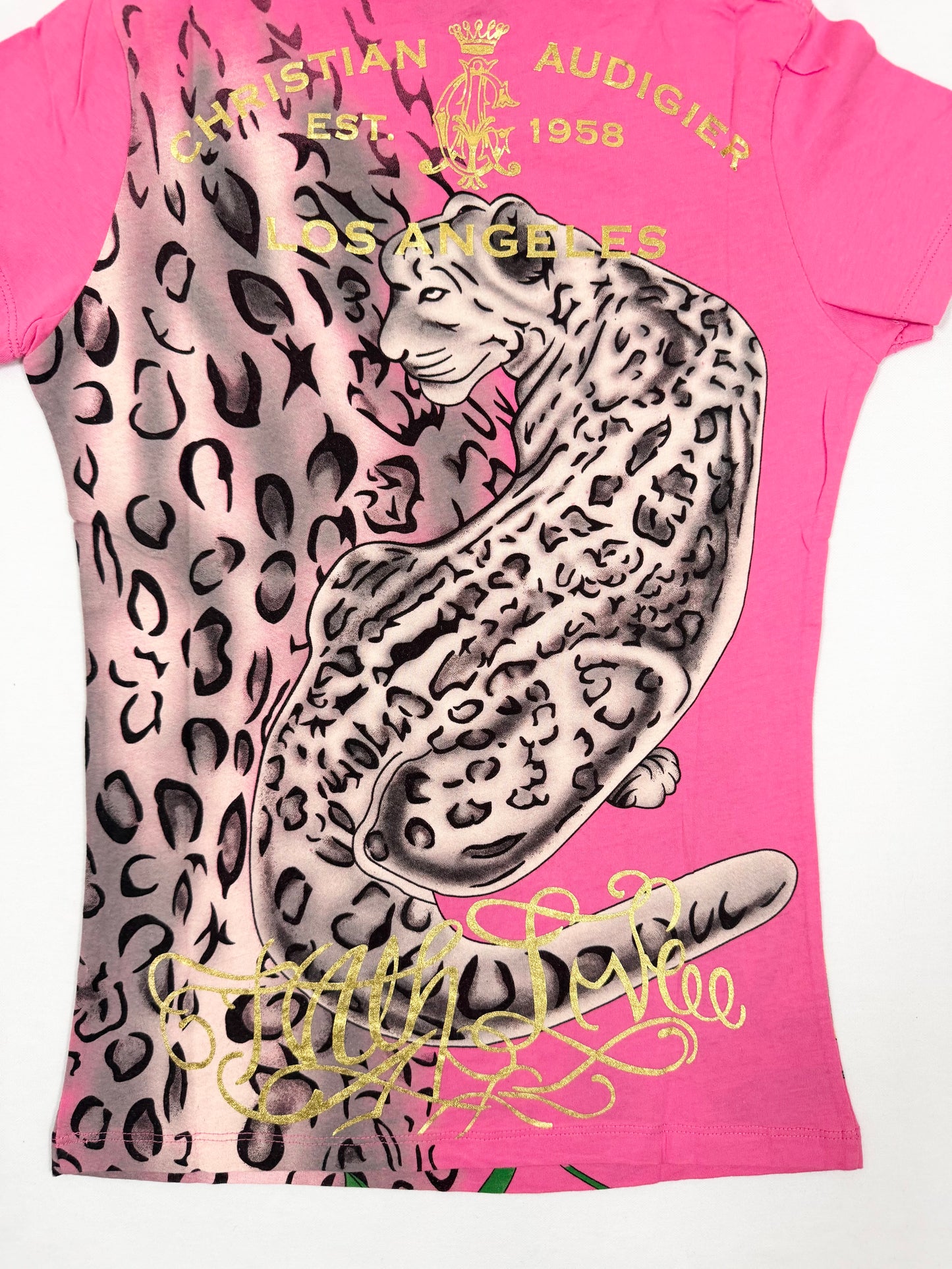 Christian Audigier Leopard Tee ♡ S