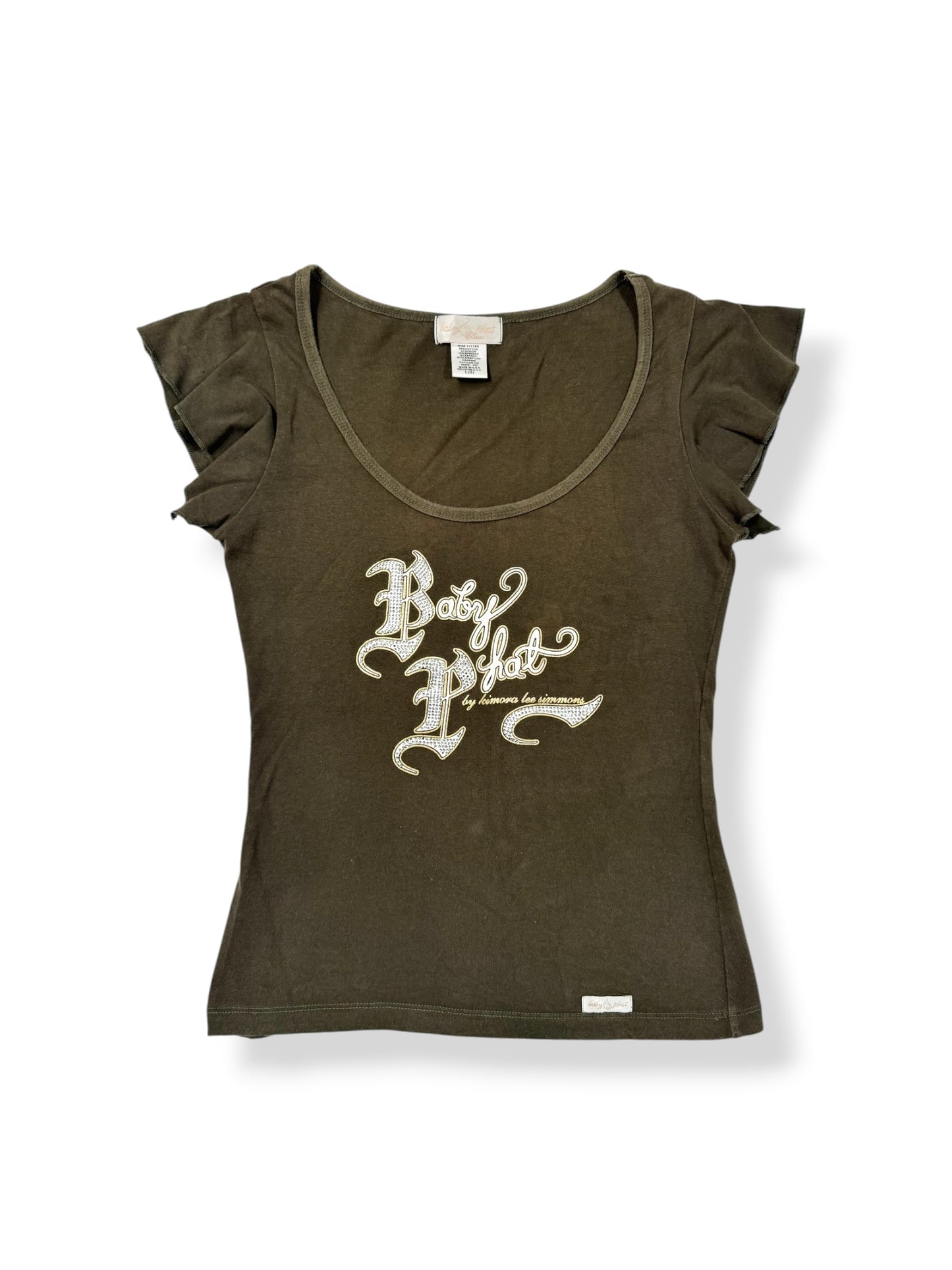 Baby Phat Khaki Tee ♡ M