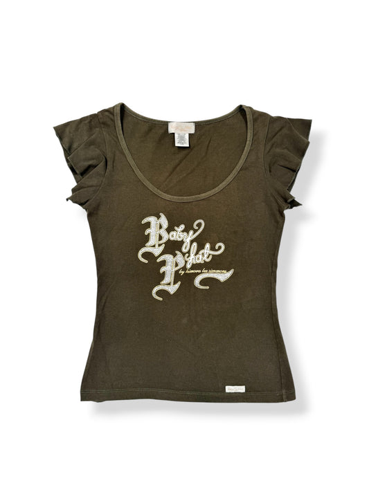 Baby Phat Khaki Tee ♡ M