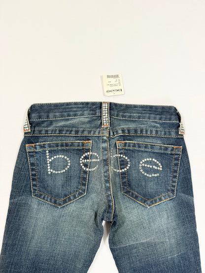 Bebe Diamante Flared Jeans ♡ 24”