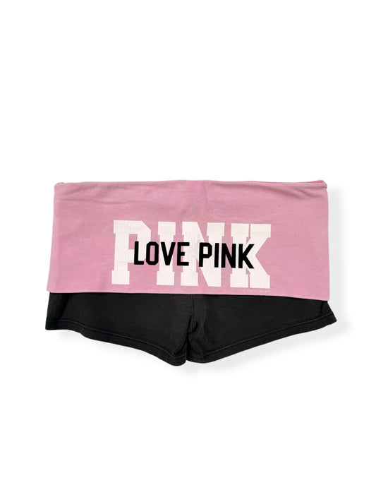 PINK Fold Over Mini Shorts ♡ S