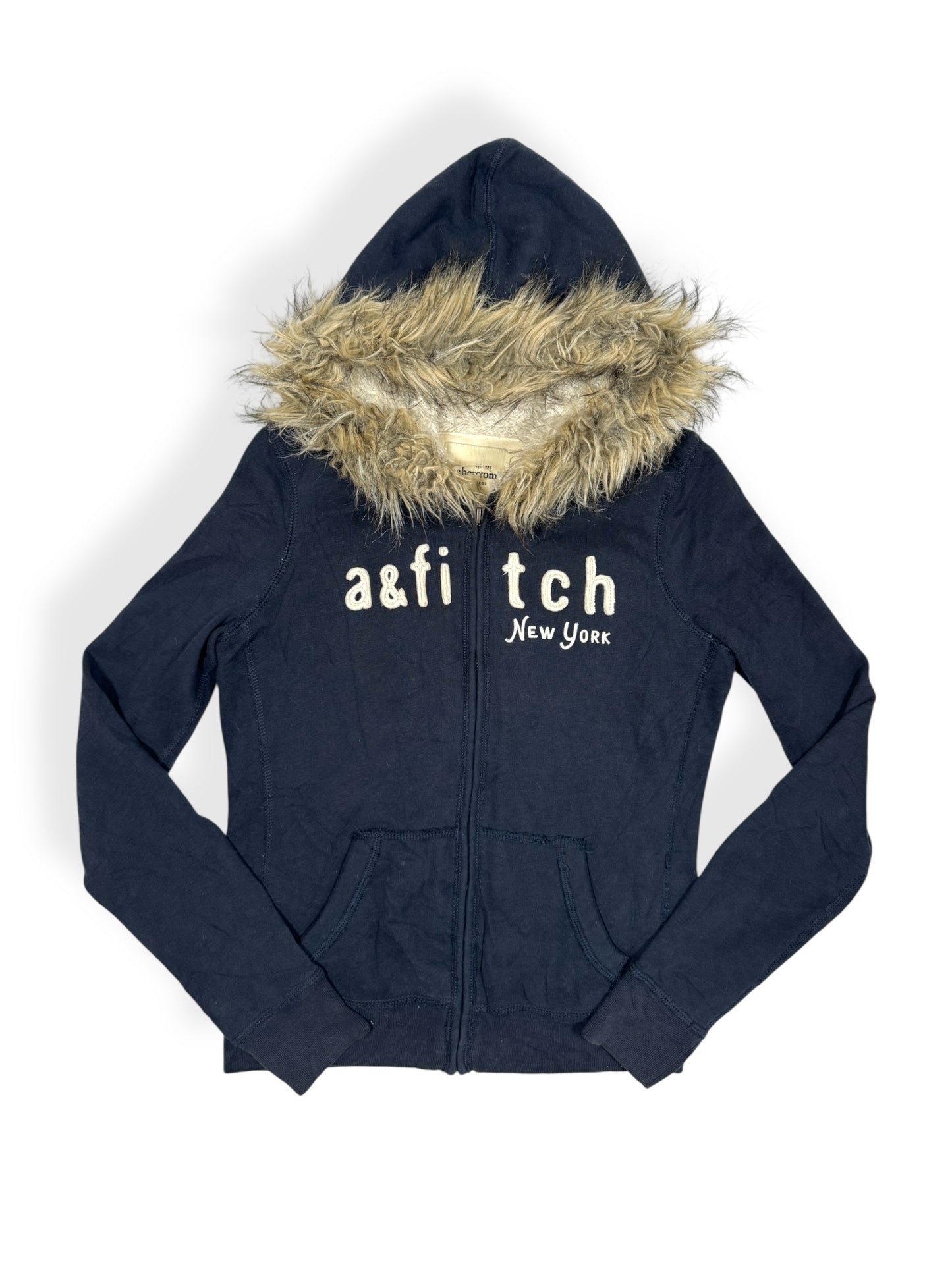 Abercrombie & Fitch Fur Hood Zip Up