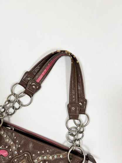 Pink Cross Studded Bag ♡