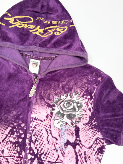 Ed Hardy Purple Zip Up ♡ Size S