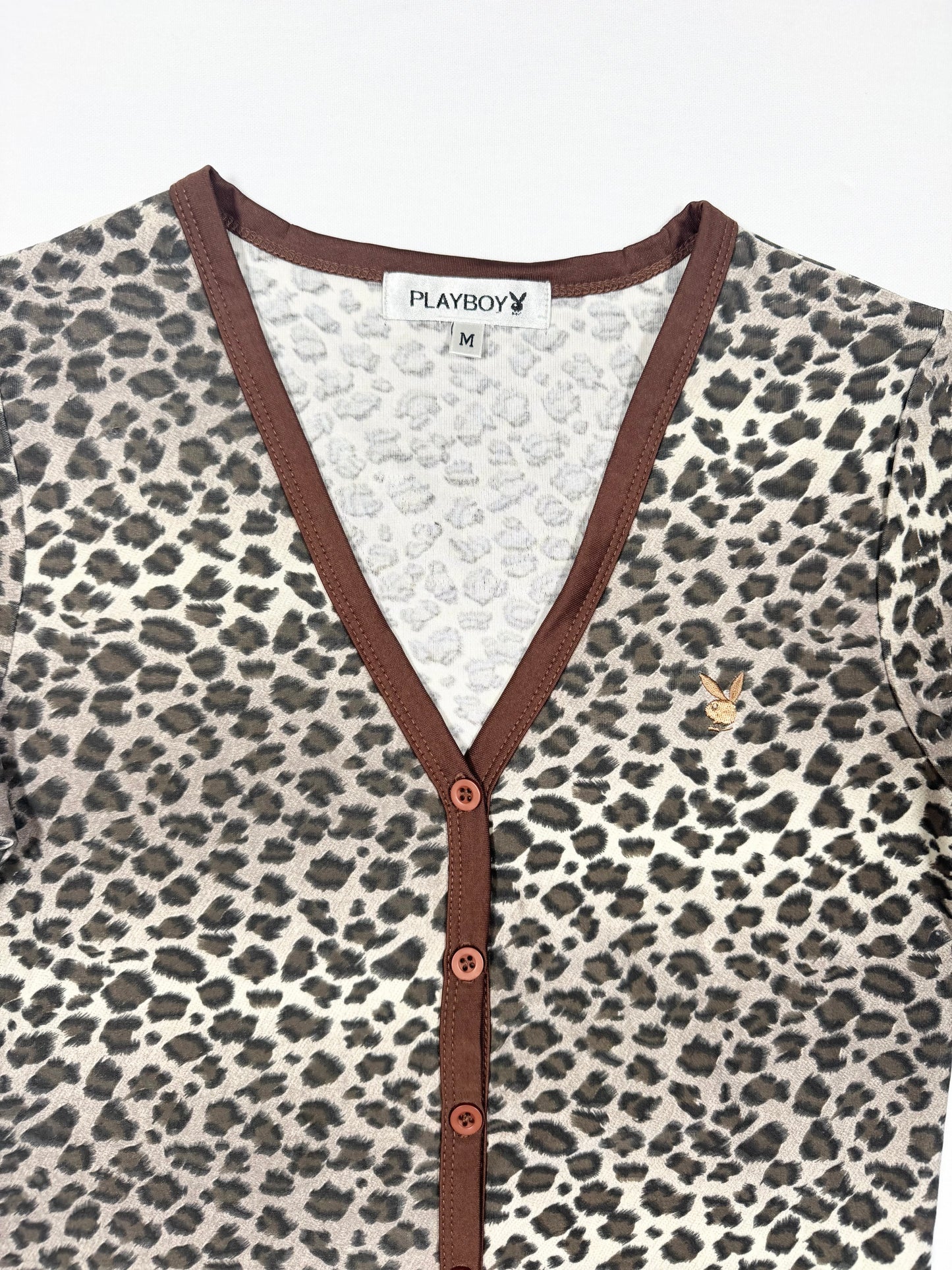 Playboy Leopard 3/4 Top ♡ Size M