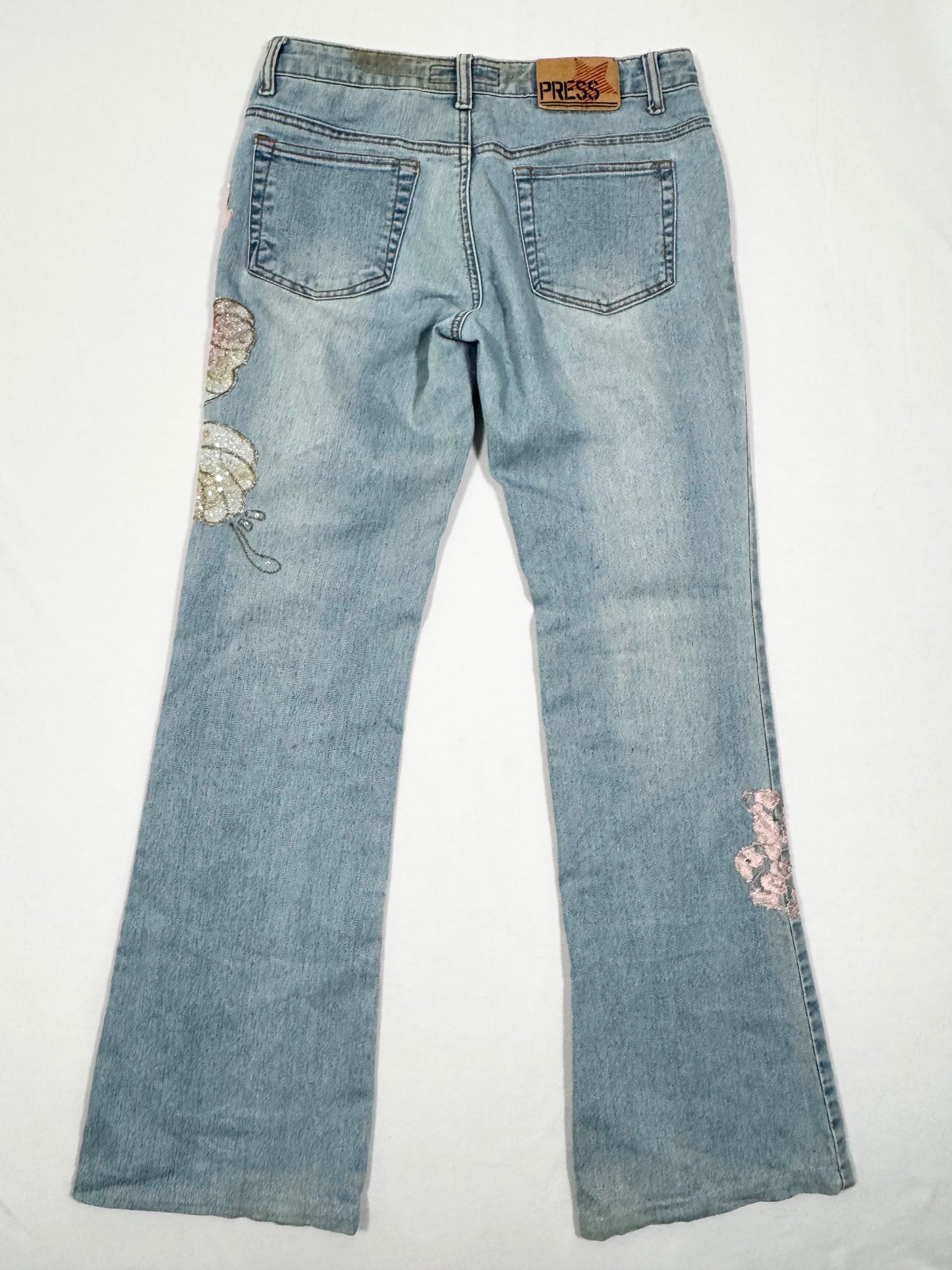 Butterfly Flared Jeans ♡ Size S
