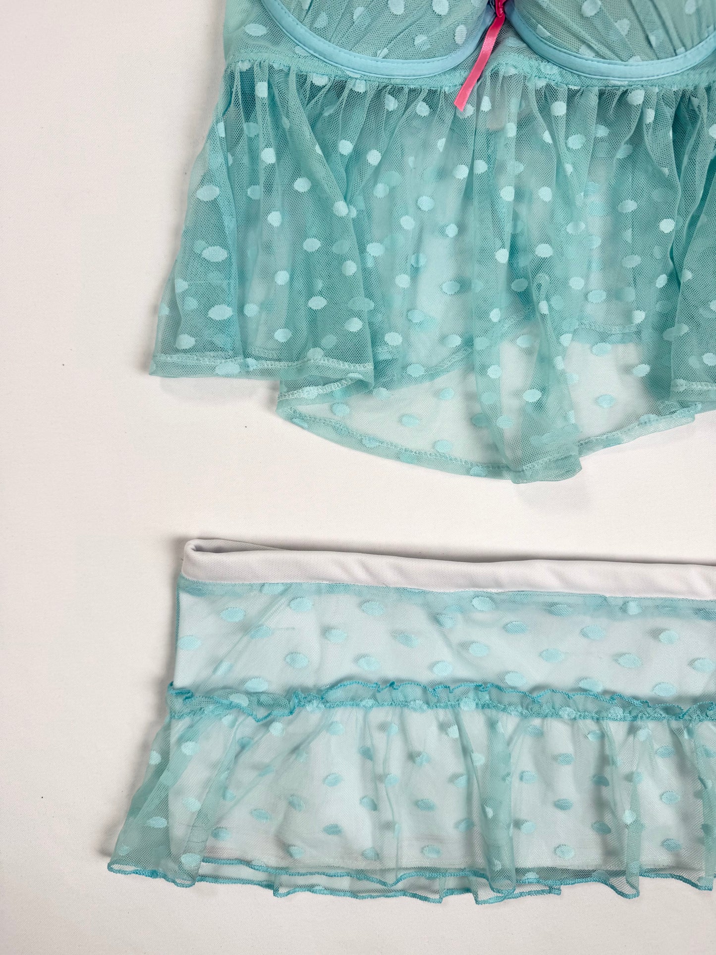 Blue Polka Cami Set ♡ XS/S