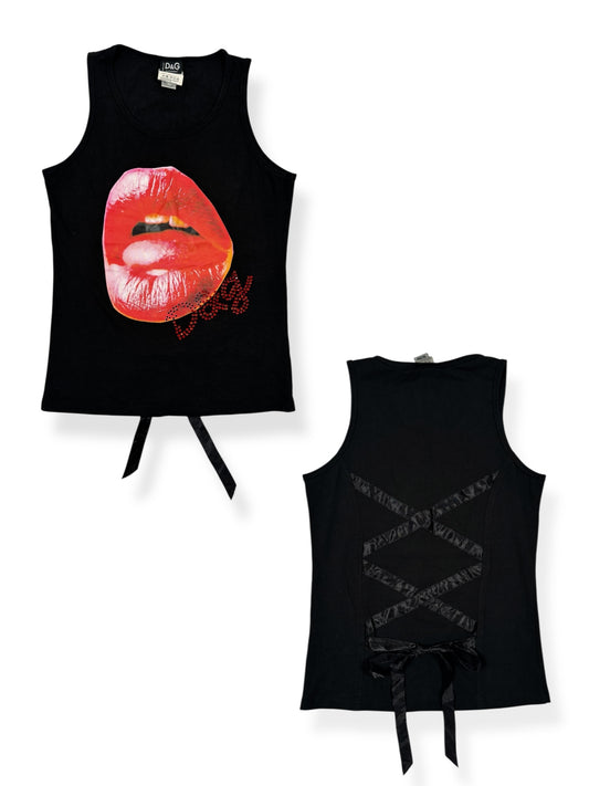 D&G Lips Corset Tank
