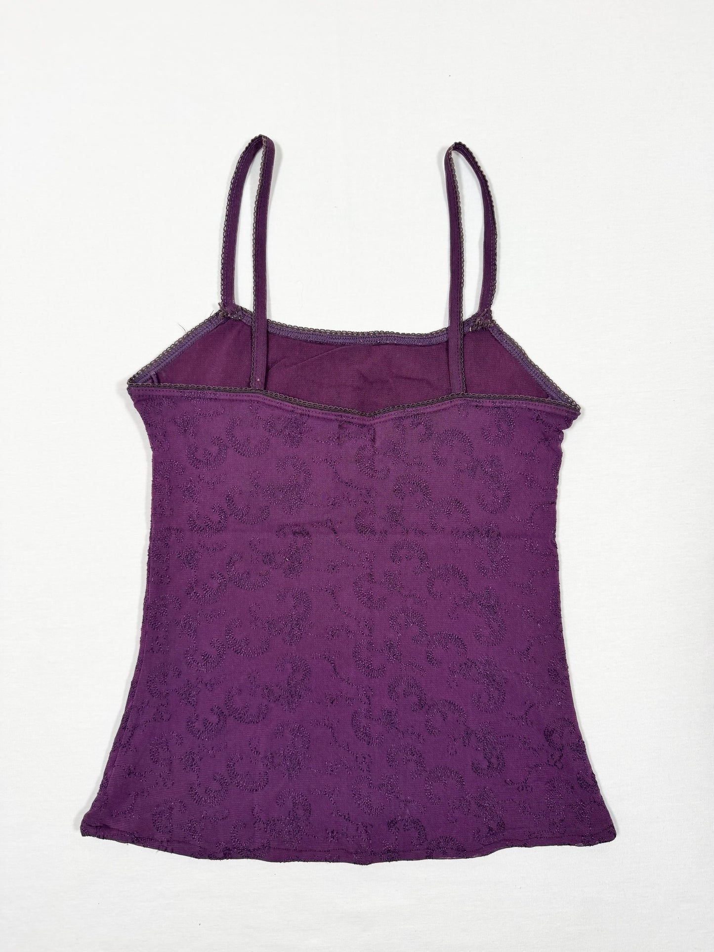 Embroidered Purple MNG Cami
