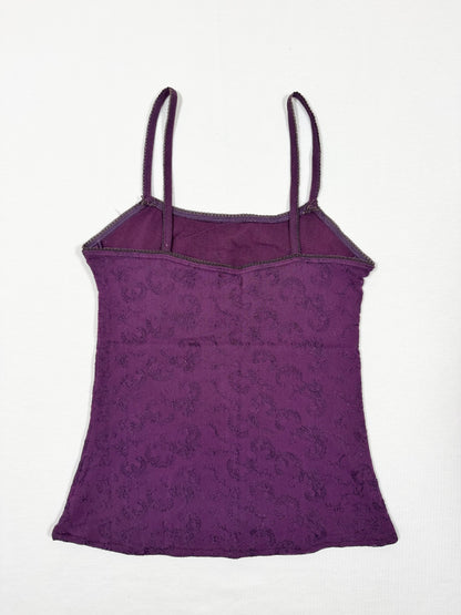 Embroidered Purple MNG Cami