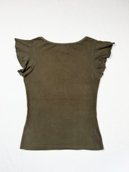Baby Phat Khaki Tee ♡ M
