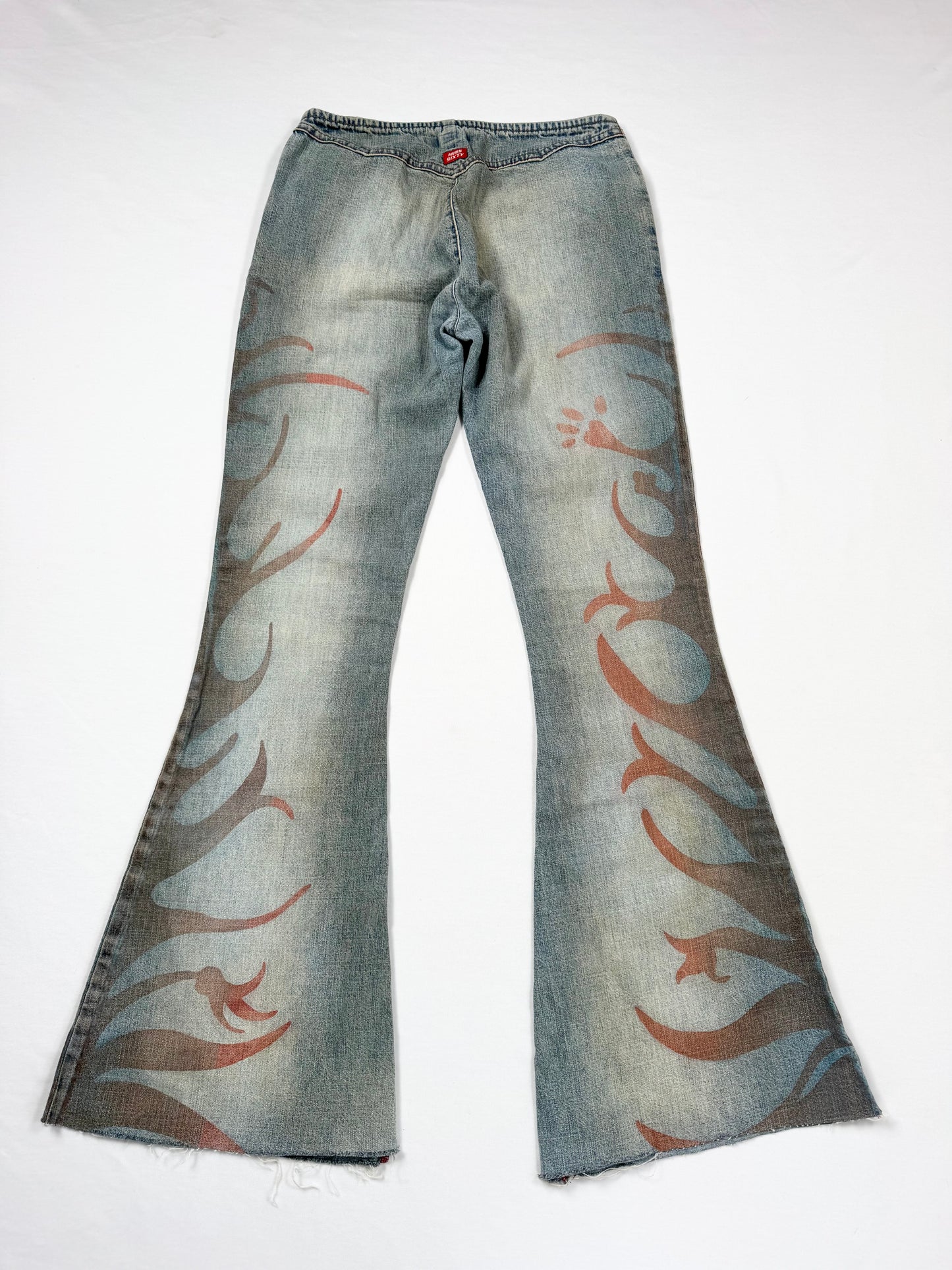 Miss Sixty Print Flared Jeans ♡ 26”