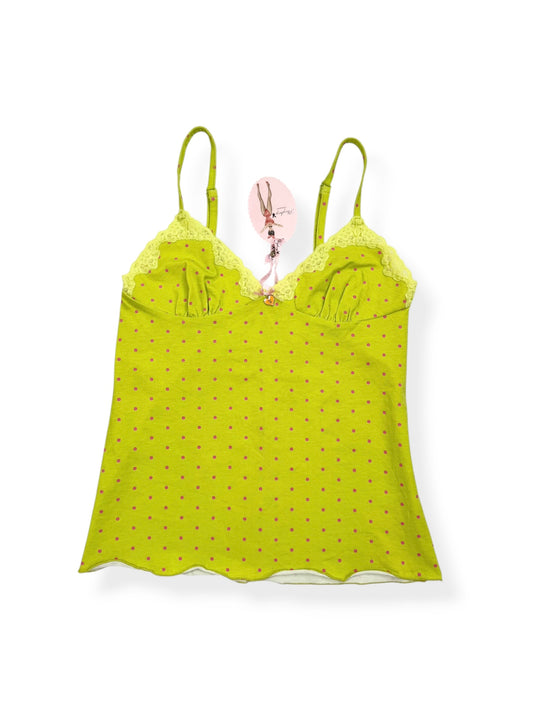 Playboy Green & Pink Polka Cami ♡