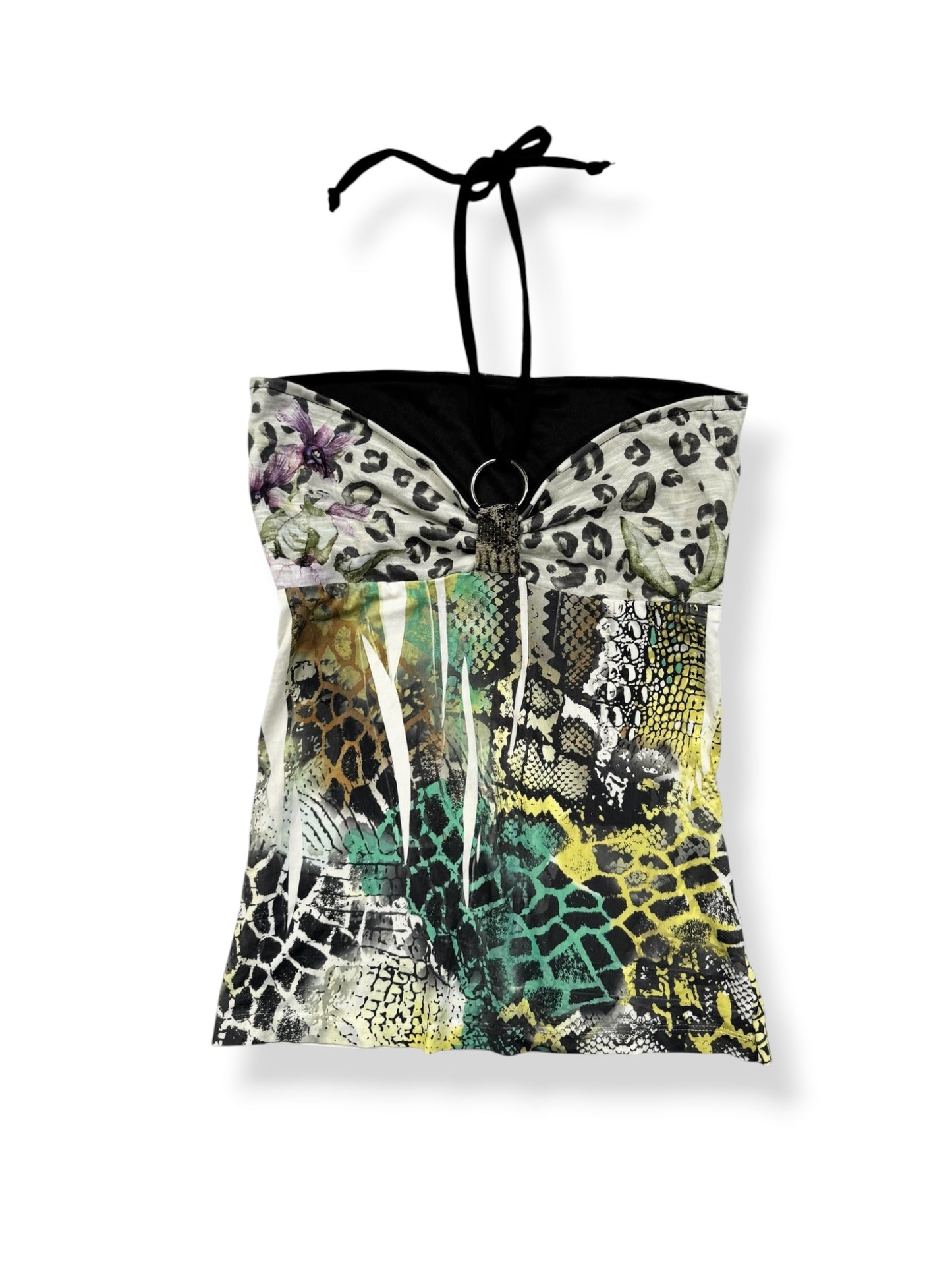 Leopard & Snakeprint Halter Top ♡ S