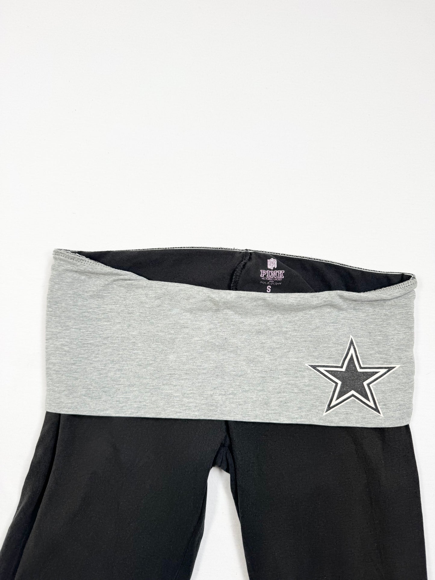 LOVE PINK Star Fold Over Flared Leggings ♡ S