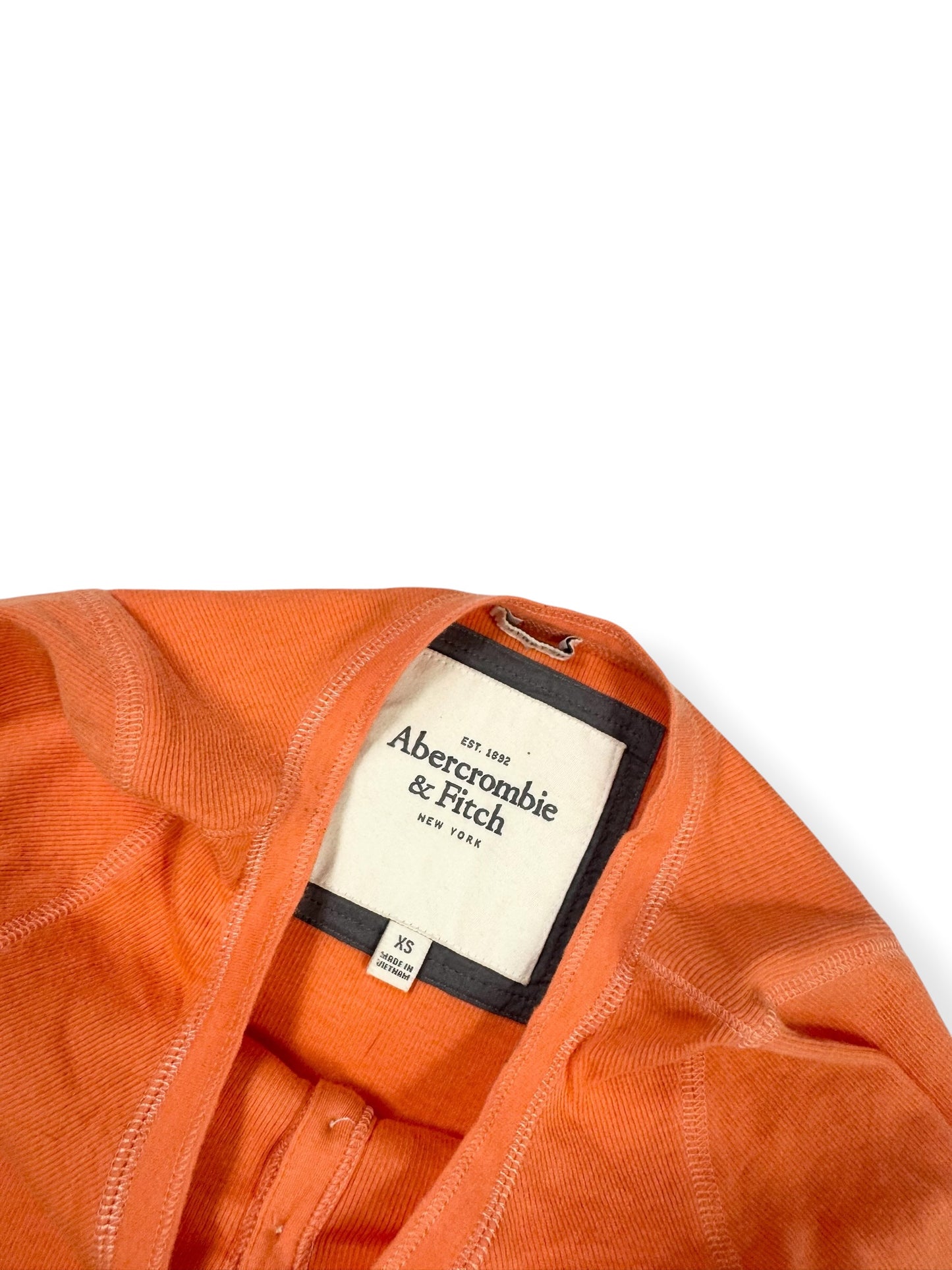 Abercrombie & Fitch Orange Henley Long Sleeved Top ♡ XS