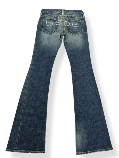 Bebe Diamante Flared Jeans ♡ 24”