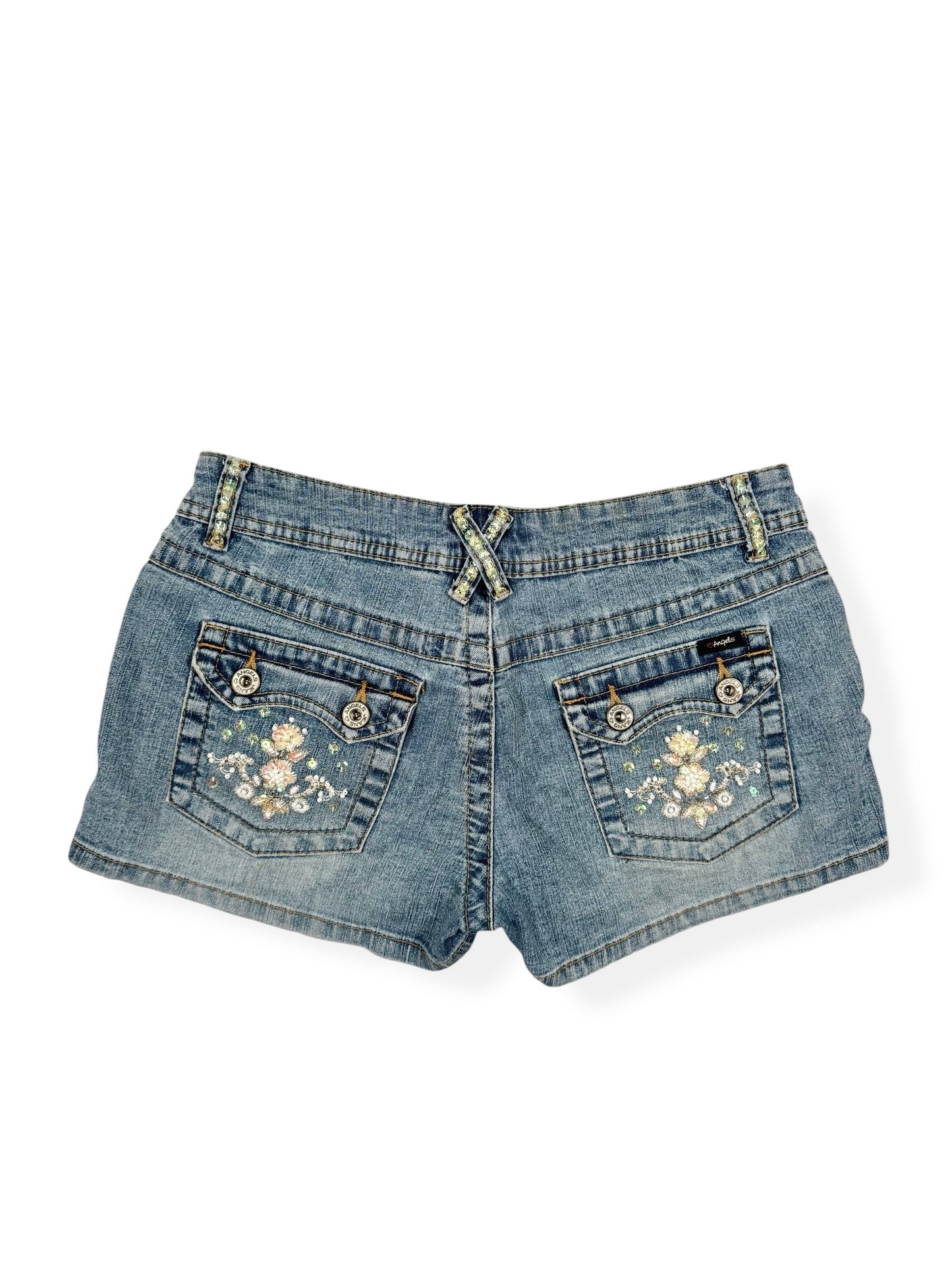 Angels Sequin Mini Shorts