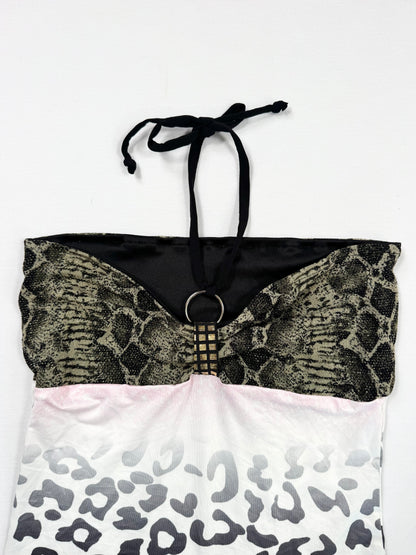 Leopard & Snakeprint Halter ♡ S