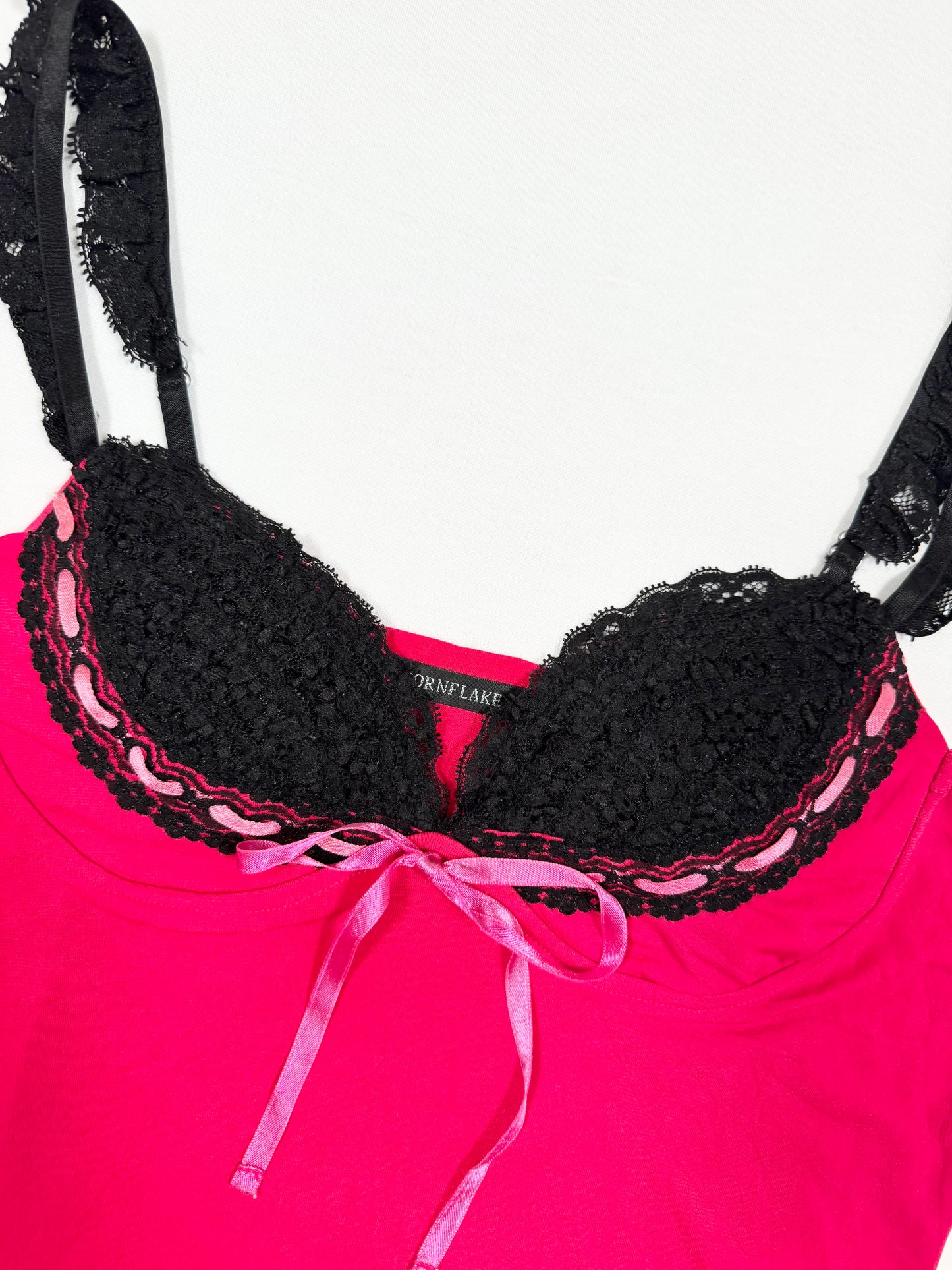 Hot Pink Lace Cami ♡ Size M