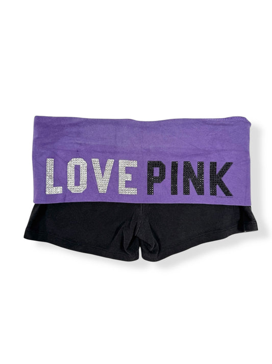 PINK Purple Fold Over Shorts ♡ Size S