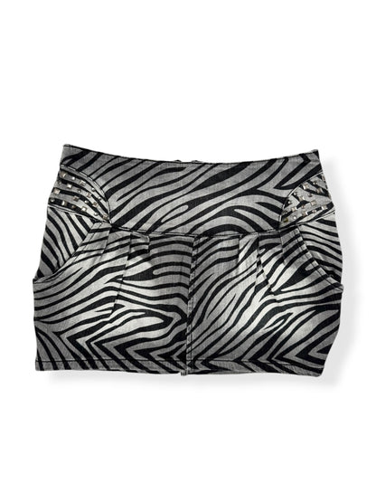 Zebra Mini Skirt ♡ Size S