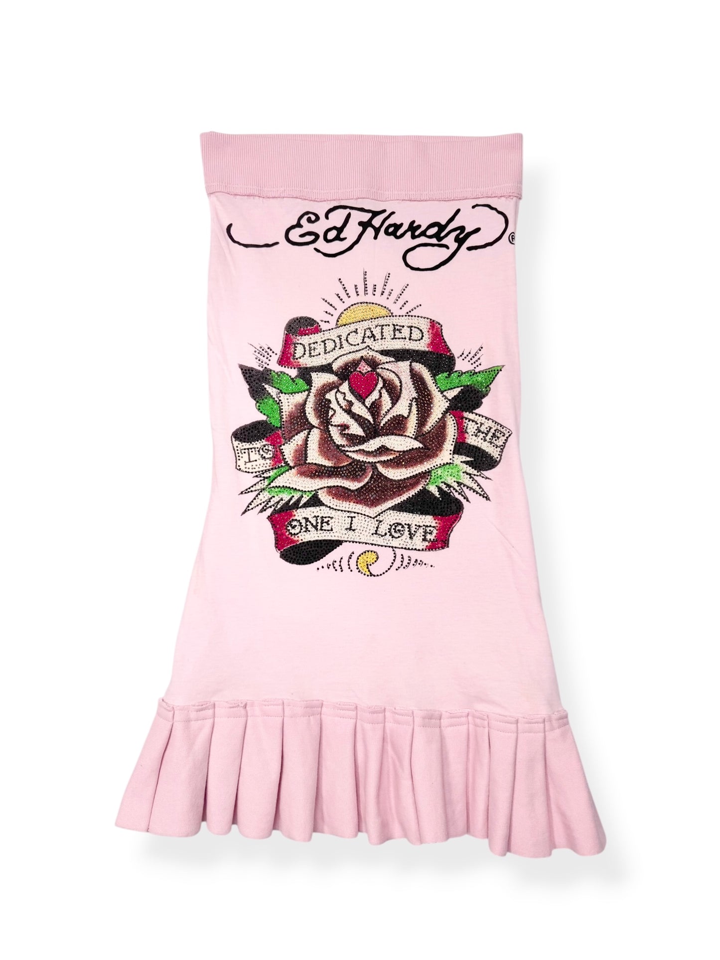 Ed Hardy Pink Mini Dress ♡ XXS