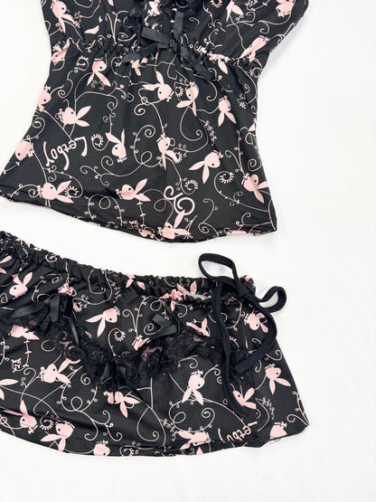 Playboy Cami & Skirt Set ♡ S