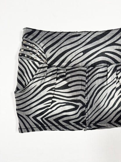 Zebra Mini Skirt ♡ Size S