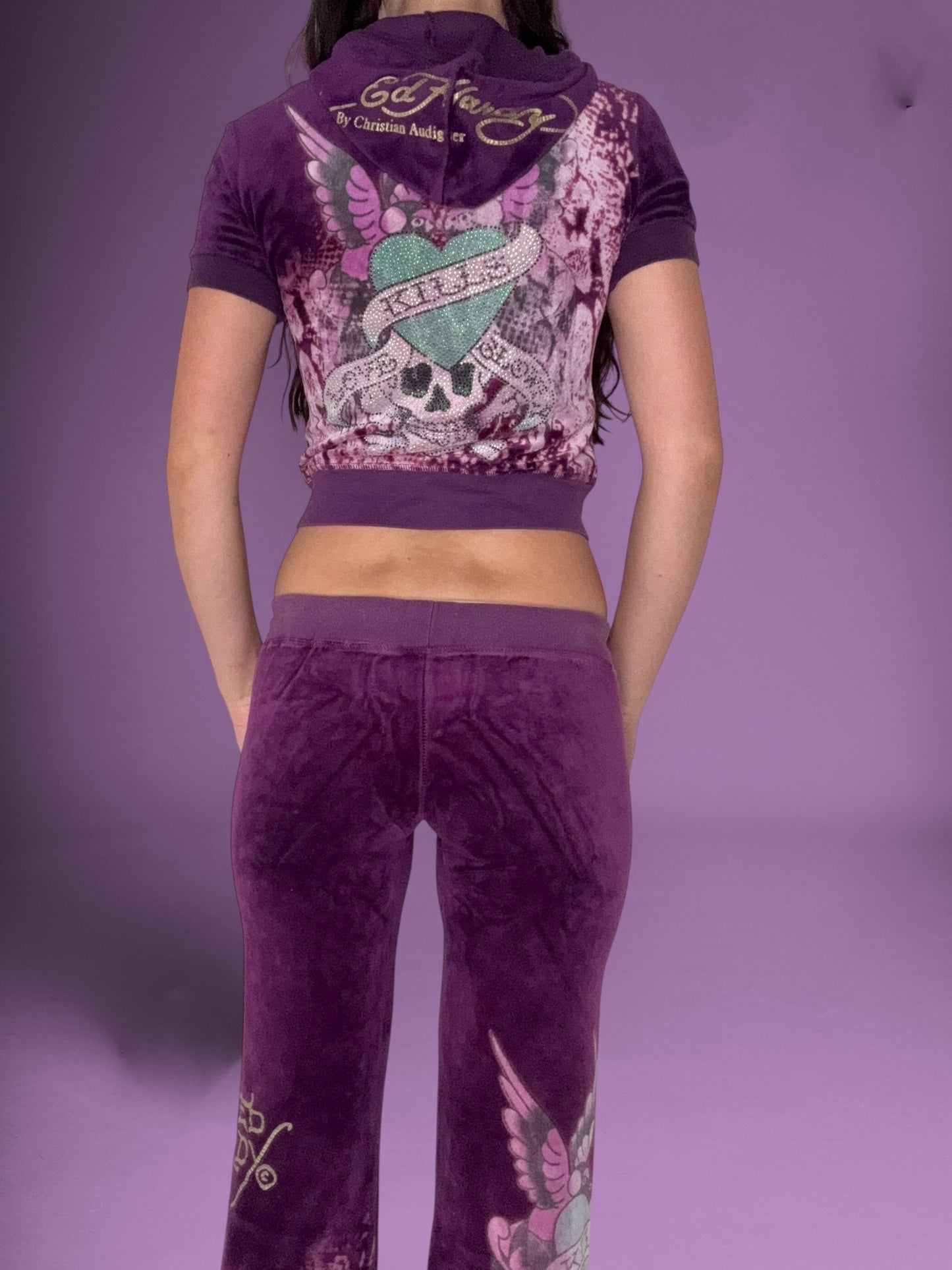 Ed Hardy Purple Tracksuit ♡ S