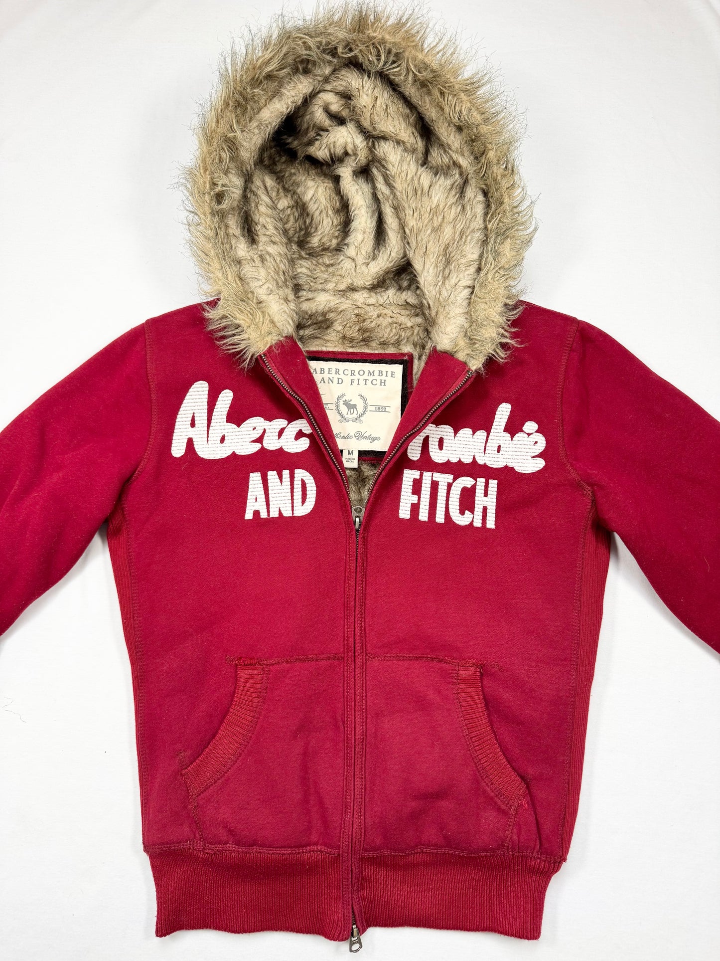 Abercrombie Fur Zip Up Hoodie ♡ M