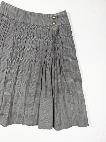 Glitter Plaid Midi Skirt ♡ Size XXS