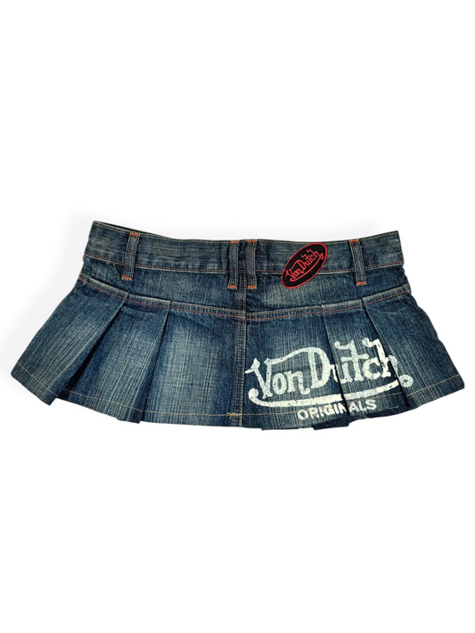 Von Dutch Mini Pleated Skirt