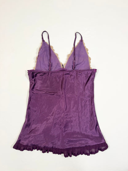 Purple Satin Cami ♡ S