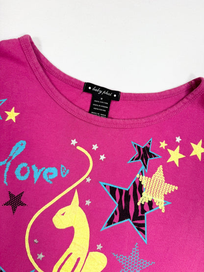 Pink Baby Phat Star Tee ♡ S
