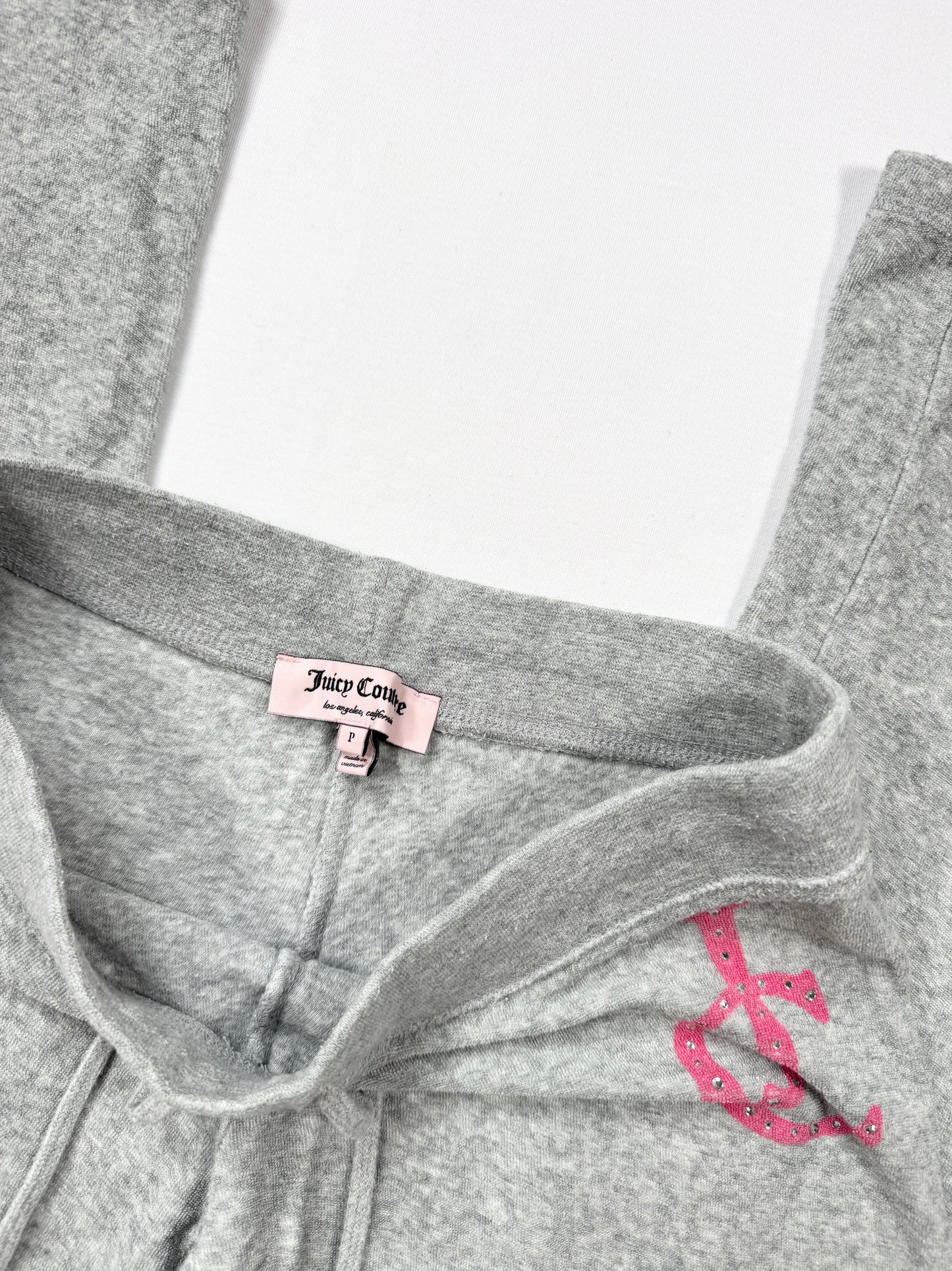 Grey & Pink Juicy Couture Towelling Tracksuit Set ♡ S