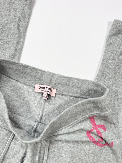 Grey & Pink Juicy Couture Towelling Tracksuit Set ♡ S