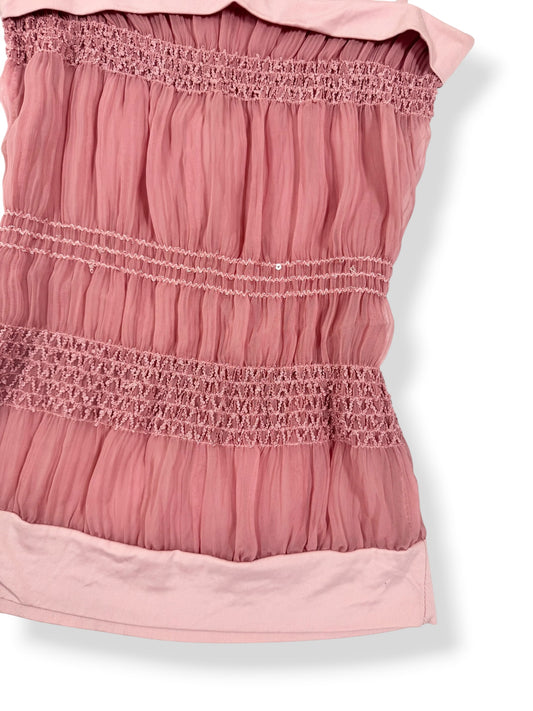 Ruched Sequin Micromesh Cami ♡ S