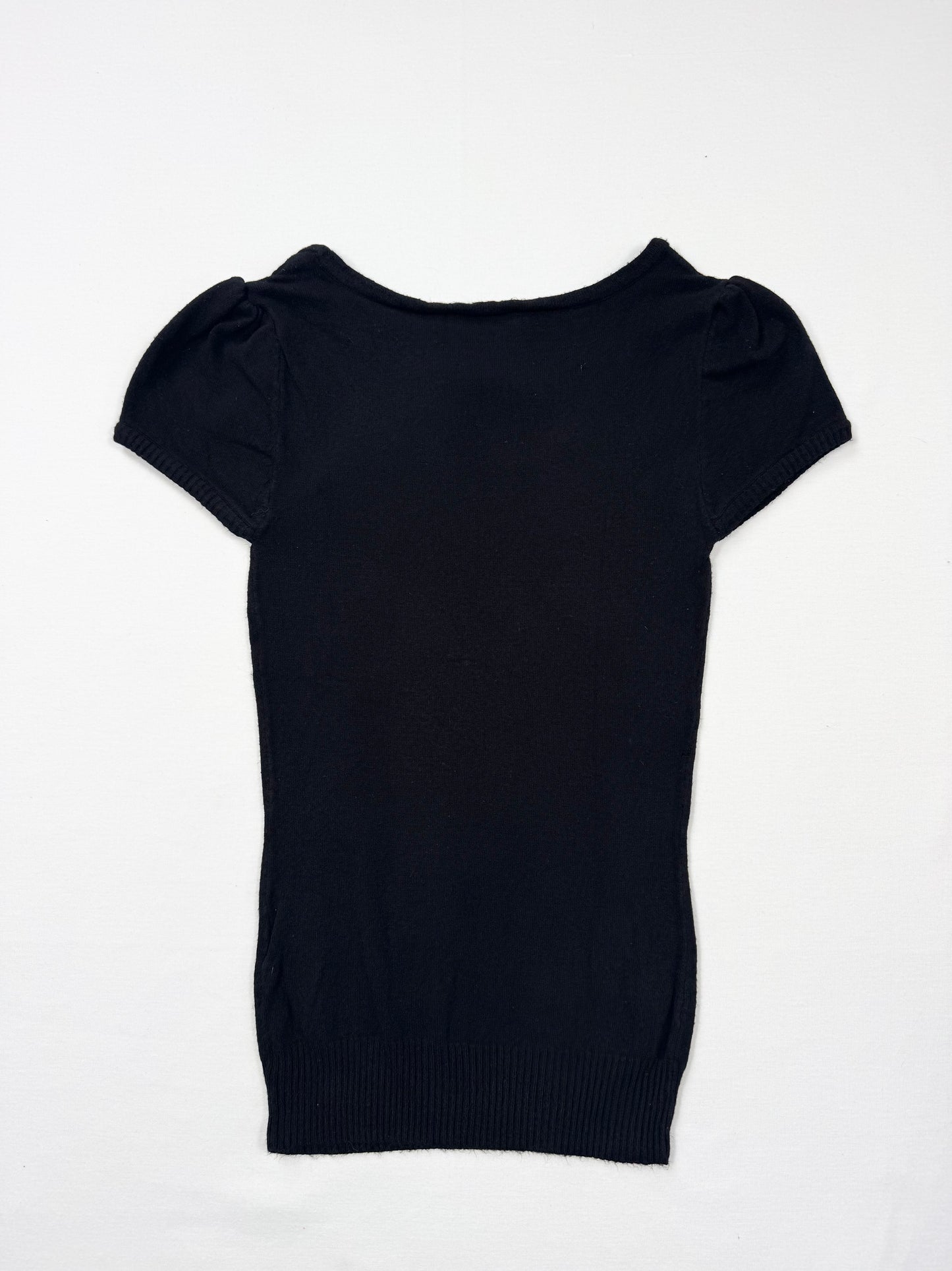 Bebe Knit Black Top ♡ XS