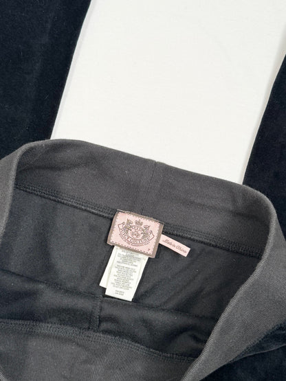 Juicy Couture Black Velour Frilled Tracksuit ♡ XS/M