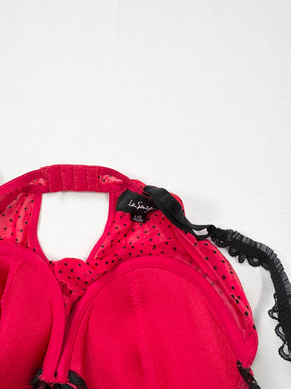 La Senza Red Polka Dot Cami & Skirt Set ♡ M