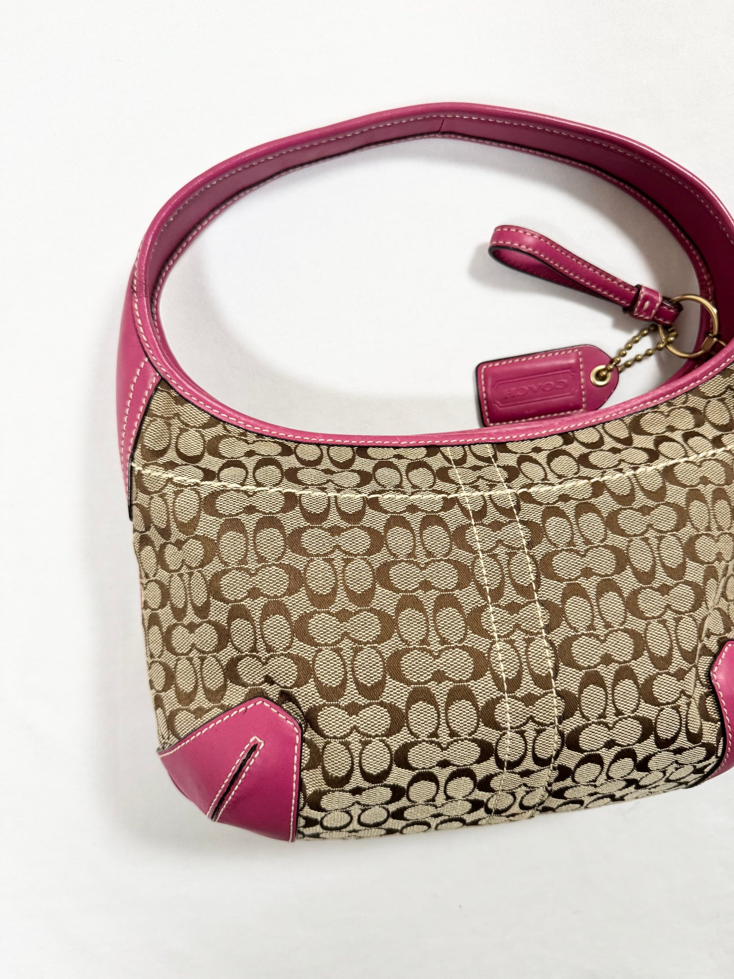 Pink Leather Coach Bag ♡