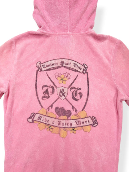 Juicy Couture Pink Towelling Zip Up ♡ S