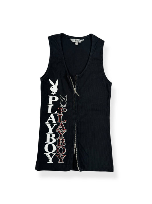 Playboy Zipper Tank ♡ S