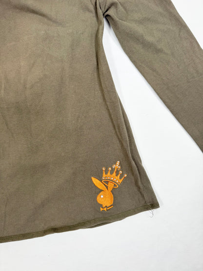 Playboy Tie Back Long Sleeved Top ♡ S/M