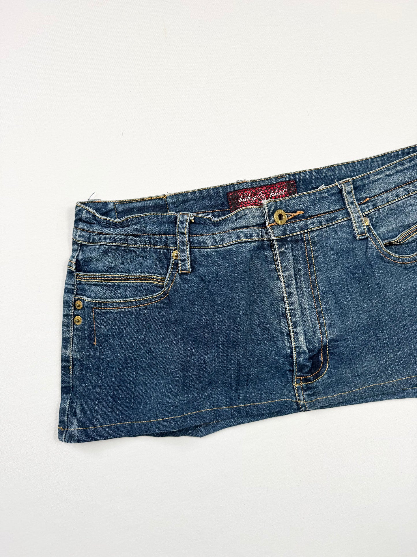 Baby Phat Denim Mini Skirt ♡ XL