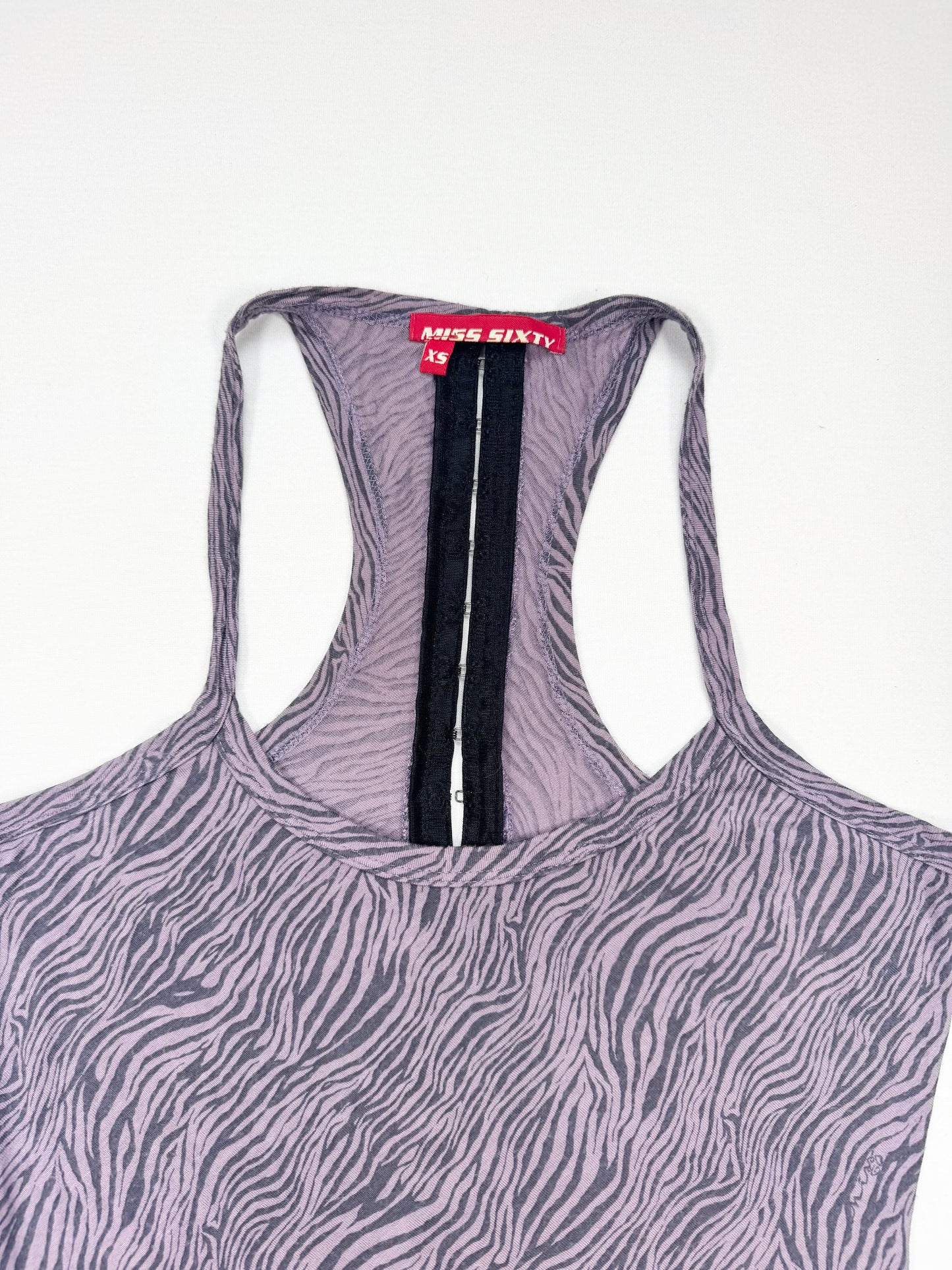 Miss Sixty Purple Zebra Cami ♡ XS