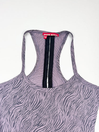 Miss Sixty Purple Zebra Cami ♡ XS