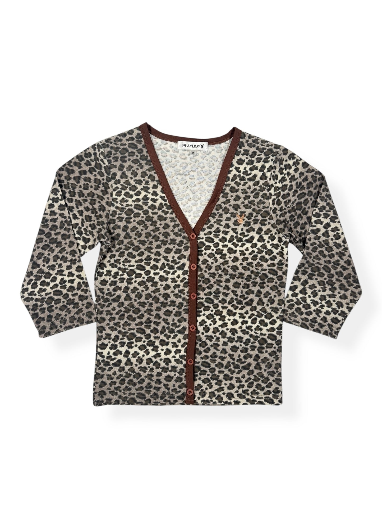 Playboy Leopard 3/4 Top ♡ Size M